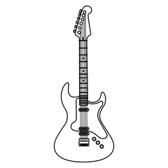 guitar electric instrument musical icon