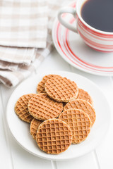 Sweet waffle biscuits.