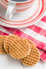 Sweet waffle biscuits.