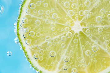 abstract background with slices of lemon