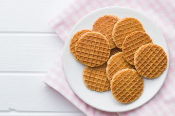 Sweet waffle biscuits.