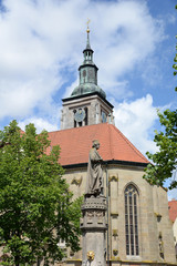 Fototapeta premium Marienkirche zu Königsberg in Bayern