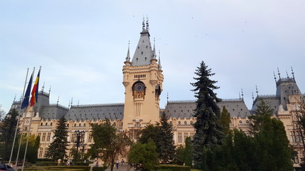 Naklejka premium The Palace of Culture in Iasi is the main attraction point of the Moldavian capital.