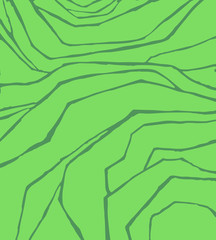 Vector rice or tea plantation on cascades field