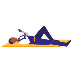 mechanic worker lying down working