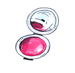  pink blush for face  illustration