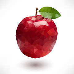 Low poly apple