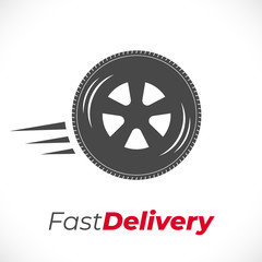  delivery icon wheel grey