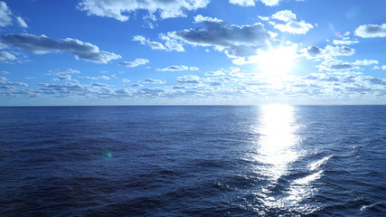 A sunny day on the ocean