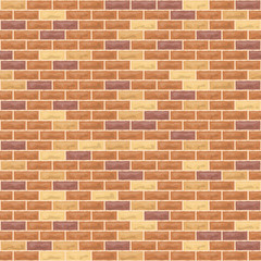 Vector brick wall yellow
