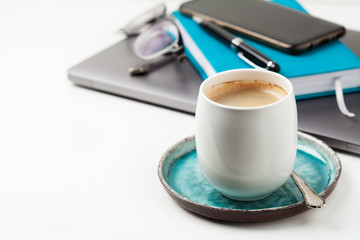 Home office coffee break
