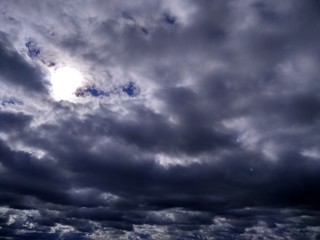 dramatic sky with clouds