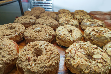 Display Almond Donuts