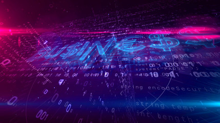 Business hologram concept 3D illustration