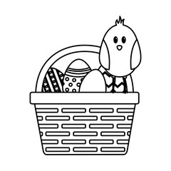 happy easter chick eggs