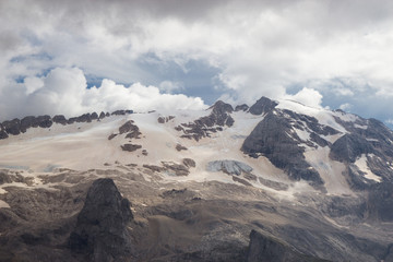 Dolomites, Italy - View from Sass Pordoi, Arabba-Marmolada, Val Di Fassa