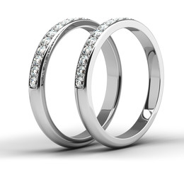 Two Diamond Wedding Ring