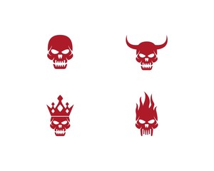 Skull logo vector