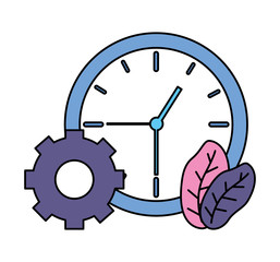 businessman clock time bulb