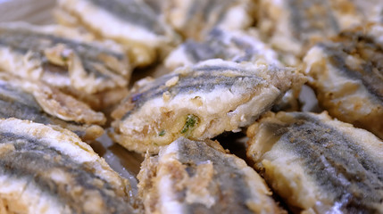 stuffed anchovies. typical dish of the Campania region and in particular of the Cilento National...