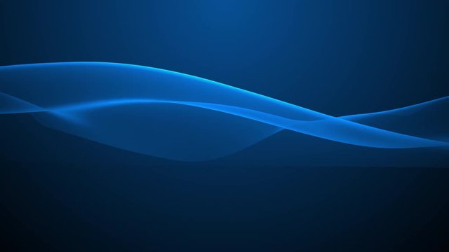 Looped animation. Abstract wavy background in dark blue color with smooth wave. Modern colorful wallpaper. 3d rendering.