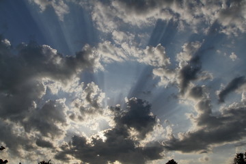 blue sky with clouds