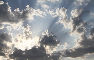 blue sky with clouds