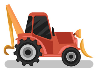 Orange loader vector illustration on white background.