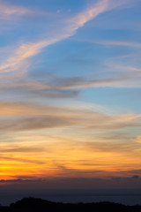 Fototapeta na wymiar sunset clouds in the sky
