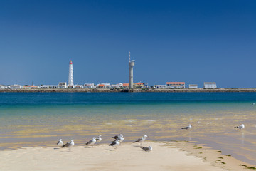View of the port of Faro