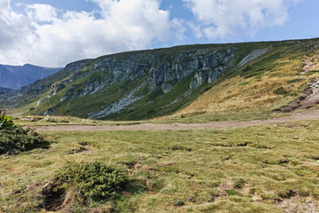 Naklejka premium Summer Landscape of Rila Mountan near The Seven Rila Lakes, Bulgaria