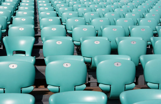 Croatia, Dalmatia, Sibenik, Row of seats of open air theater