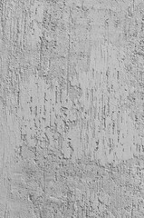 Bright Grey Grunge Plastered Wall Stucco Texture, Vertical Detailed Natural Scratch Grungy Gray Coarse Rustic Textured Background, Concrete Plaster Pattern Detail, Blank Empty Copy Space Macro Closeup