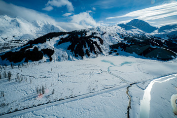 Fototapeta na wymiar Anchorage Alaska from Above