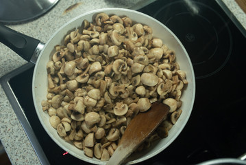 Roasted Mushrooms on Pan