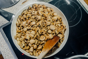 Roasted Mushrooms on Pan