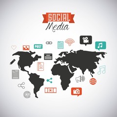 social media  Vector