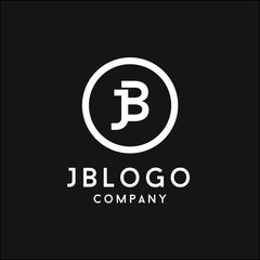  Monogram initial JB logo design
