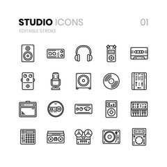 Studio Line Icons 01