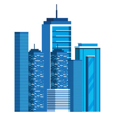 Fototapeta premium buildings metropolis cityscape scene
