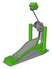 Orchestral or concert music instrument vector or color illustration