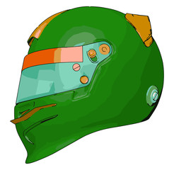 multiple uses of Helmet vector or color illustration