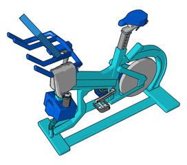 A exercise for complete wellbeing vector or color illustration