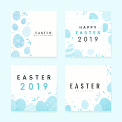 Happy Easter 2019 card design