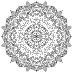 Mandala Intricate Patterns. Vintage decorative pattern.Hand drawn background.Suitable for printing on fabric and paper. Arabic, Islam,Indian, ottoman motifs.You can change the background.