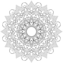Mandala Intricate Patterns. Vintage decorative pattern.Hand drawn background.Suitable for printing on fabric and paper. Arabic, Islam,Indian, ottoman motifs.You can change the background.