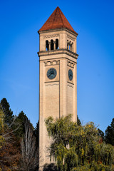 Fototapeta na wymiar Spokane Clock Tower