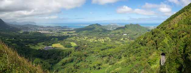Hawaiian panoramic landscape