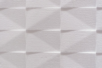 High quality close up picture of white polystyrene foam