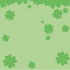 clovers leafs frame saint patricks day